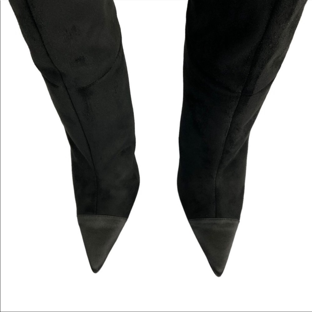 Good American Boots Women Sz 7.5 Black
Suede